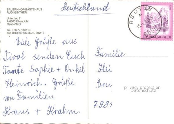 Ehenbichl Bauernhof Gästehaus Rudi Ginther – Bild 2