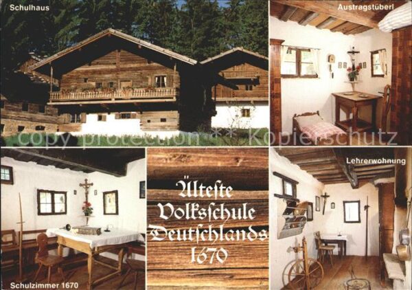 Tittling Älterste Volkschule Schulhaus Schulzimm