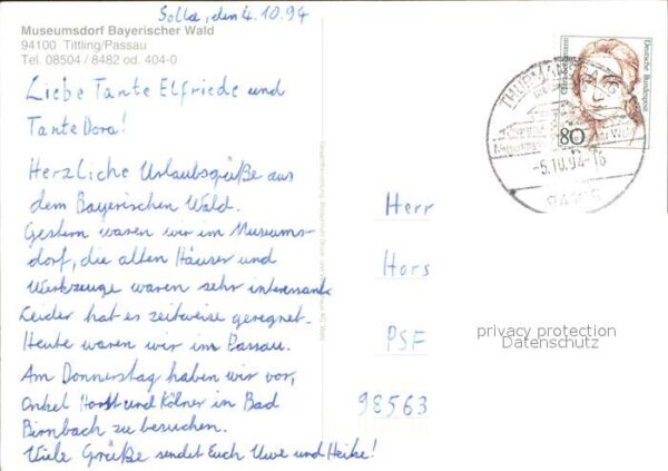 Tittling Älterste Volkschule Schulhaus Schulzimm – Bild 2