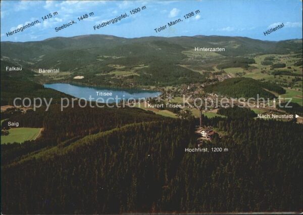 Hinterzarten Hochfirst Titisee Feldbergebiet Toter M