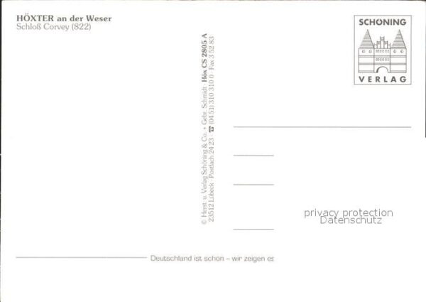 Hoexter Weser Schloss Corvey – Bild 2