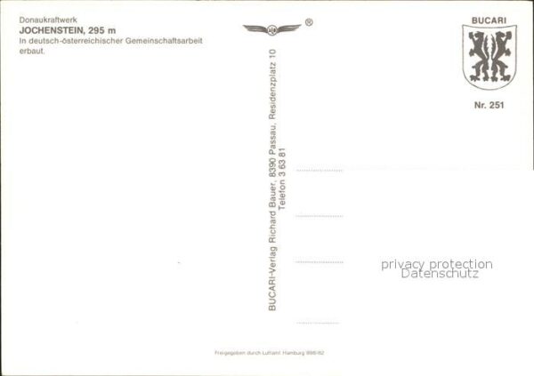 Jochenstein Niederbayern Donaukraftwerk Fliegeraufnahme – Bild 2