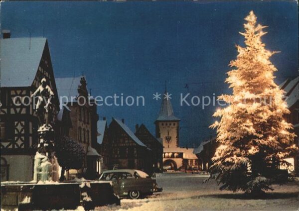Gengenbach Weihnachtsbaum Marktplatz