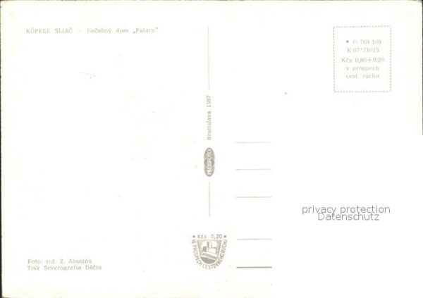 Sliac Szliacs Slovakia Kupele Sliac Palace Kurheim – Bild 2