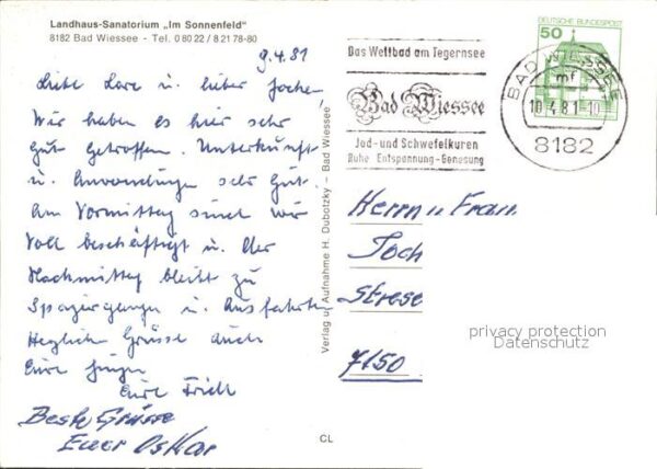 Bad Wiessee Landhaus Sanatorium Im Sonnenfeld – Bild 2