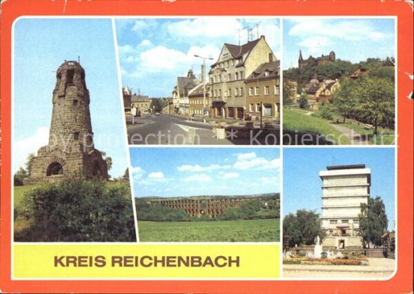 Mylau Kuhbergturm Netzschkau Friedensplatz Bu