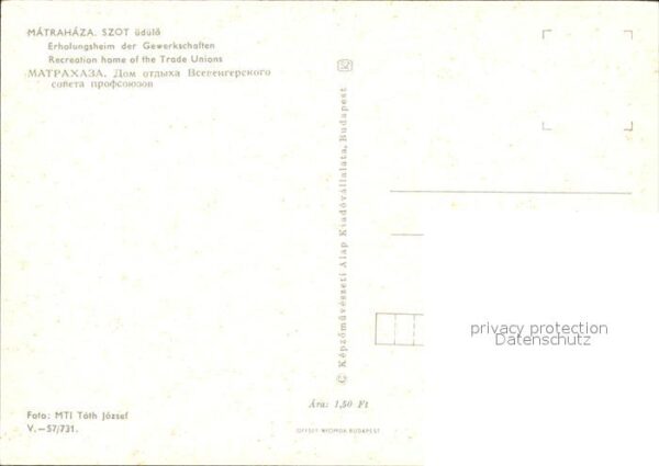 Matrahaza Szot Erholungsheim Gewerkschaften – Bild 2