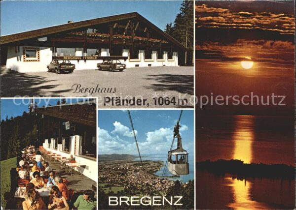 Bregenz Vorarlberg Berghaus Pfänder Pfänderbahn Lindau