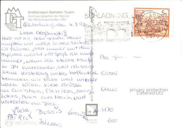 Schladming Obersteiermark Panoramakarte Planai Rohrmoss Hochgolli – Bild 2