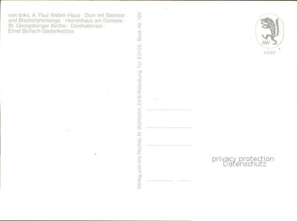 Ratzeburg Paul Weber Haus Dom Steintor Bischofshe – Bild 2