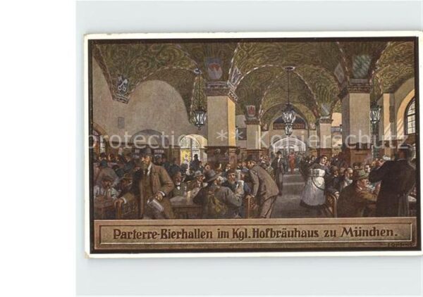 Muenchen Parterre- Bierhallen Königliches Hofbrä