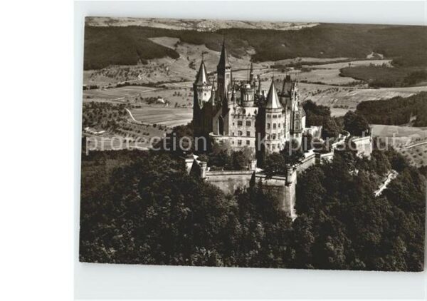 Hohenzollern Burgwirtschaft Fliegeraufnahme