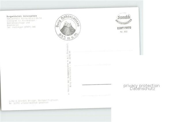 Hohenzollern Burgwirtschaft Fliegeraufnahme – Bild 2