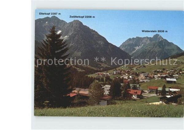 Hirschegg Kleinwalsertal Vorarlberg Elferkopf Zwölferkopf Widderstein