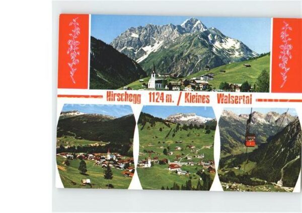 Hirschegg Kleinwalsertal Vorarlberg Seilbahn Widderstein Gesamtansicht