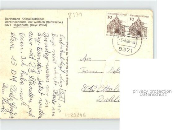 Regenhuette Bayerisch Eisenstein Barthmann Kristallbetriebe – Bild 2