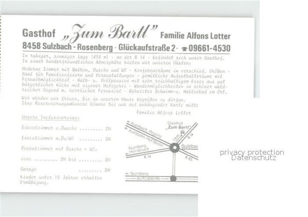 Sulzbach-Rosenberg Gasthof Zum Bartl – Bild 2
