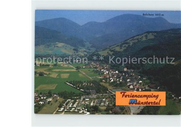 Muenstertal Schwarzwald Feriencamp Fliegeraufnahme