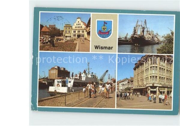 Wismar Mecklenburg Vorpommern Frachter Holzkai Löwenapotheke Stadthaf