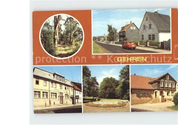 Gehren Thueringen Vertragsgaststätte Goldener Hirsch Stad