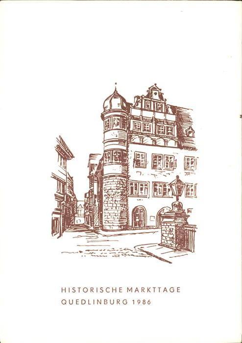 Quedlinburg Historische Markttage Zeichnung