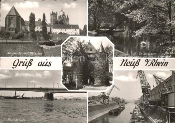 Neuss Zeughaus Hafen Rheinbrücke