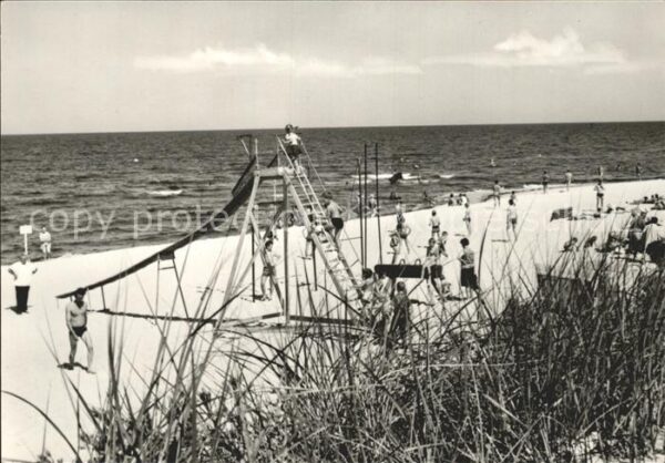 Zinnowitz Ostseebad Usedom Rutschbahn am Strand