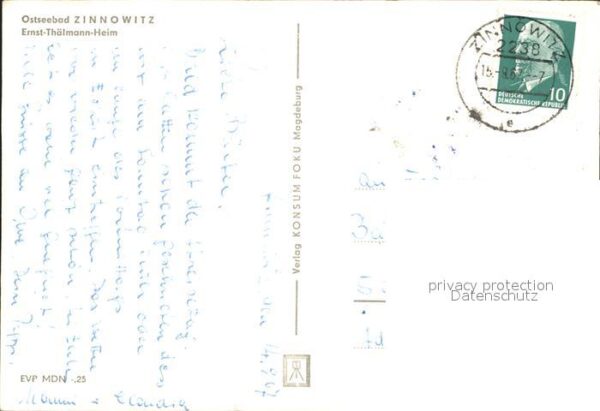 Zinnowitz Ostseebad Usedom Ernst Thälmann Heim – Bild 2
