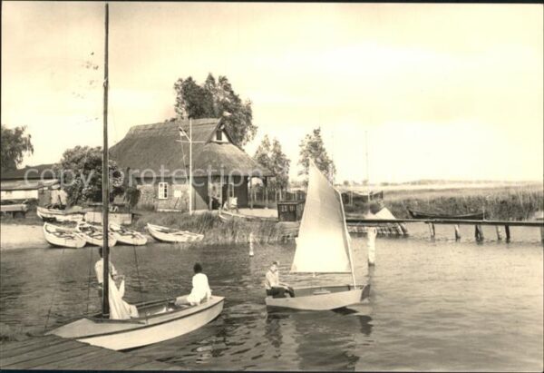 Zinnowitz Ostseebad Usedom Bootssteg am Achterwasser