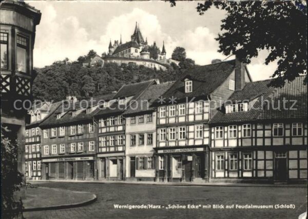 Wernigerode Harz Schöne Ecke mit Schloss Feudalmuseum