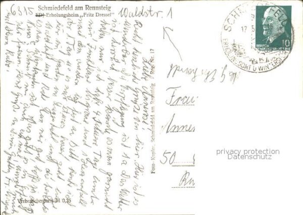 Schmiedefeld Rennsteig Erholungsheim Fritz Dessel – Bild 2