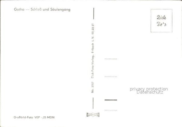 Gotha Thueringen Schloß und Säulengang – Bild 2