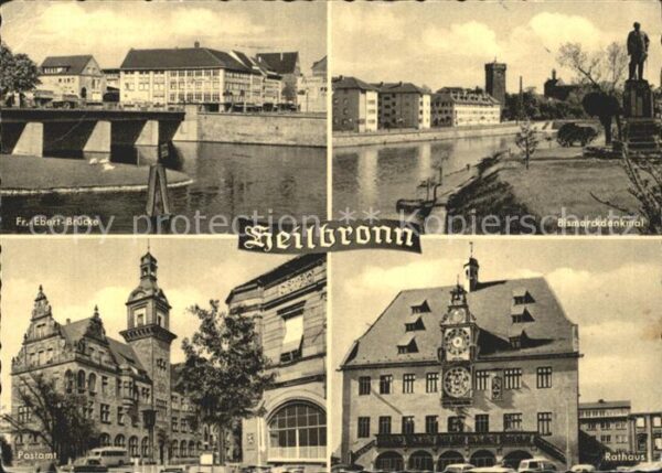 Heilbronn Neckar Friedrich Ebert Brücke Bismarckdenkmal