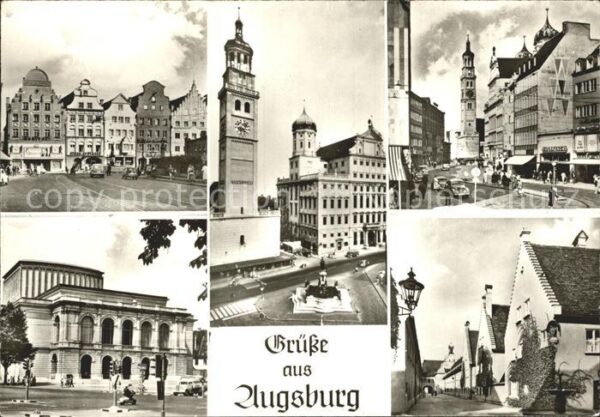 Augsburg Maximilianstrasse Stadttheater Perlacht