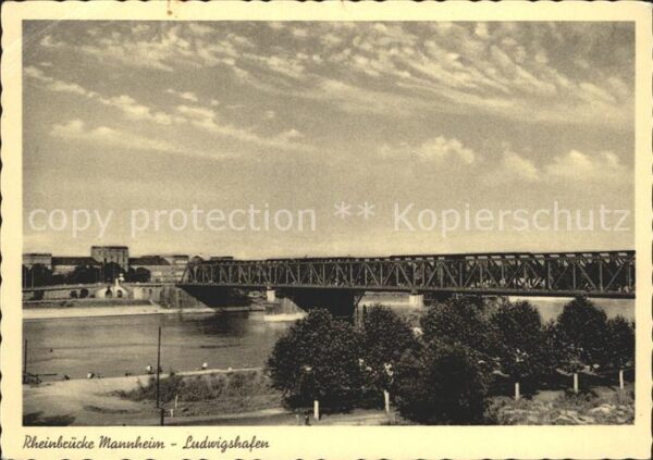 Mannheim Rheinbrücke nach Ludwigshafen