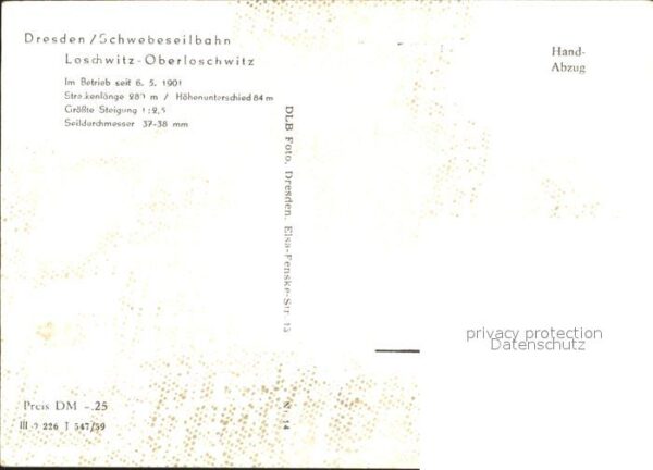 Dresden Loschwitz Schwebeseilbahn – Bild 2