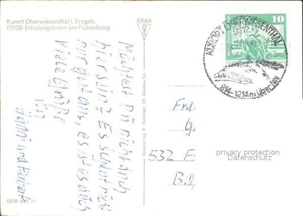 Oberwiesenthal Erzgebirge Erholungsheim Fichtelberg – Bild 2