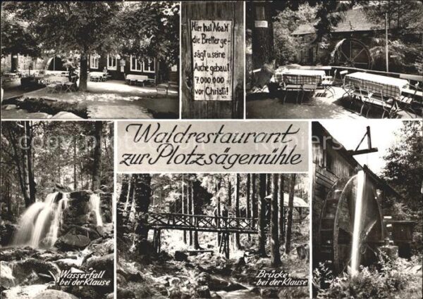 Herrenalb Bad Herrenalb Waldrestaurant zur Plotzsägemühle