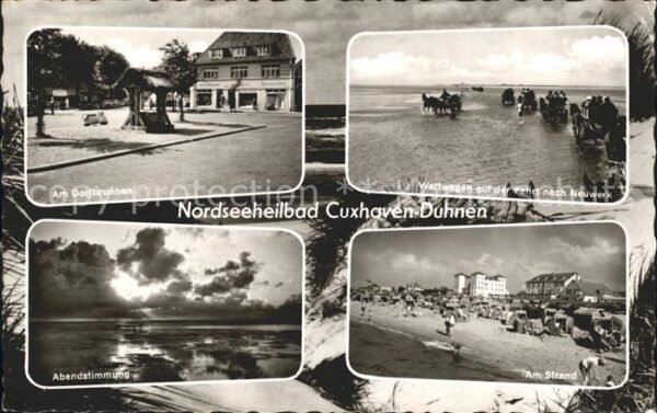 Cuxhaven Nordseebad Strand Wattwagen