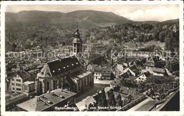 Baden-Baden Blick vom neuen Schloß