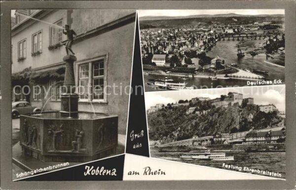 Koblenz Rhein Deutsches-Eck Festung-Ehrenbreitstein S