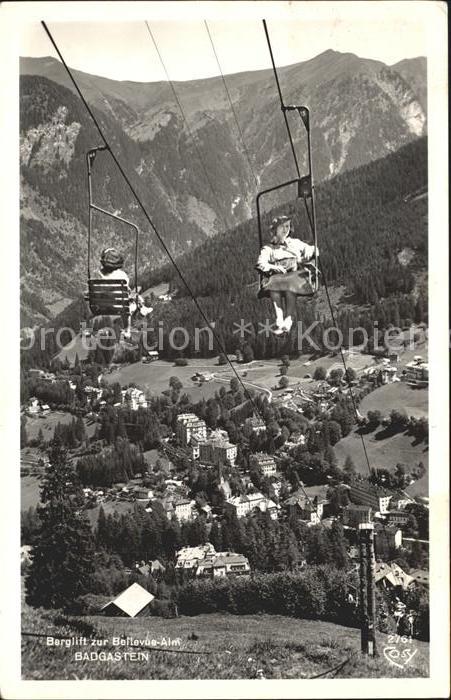 Badgastein Berglift zur Bellevue-Alm