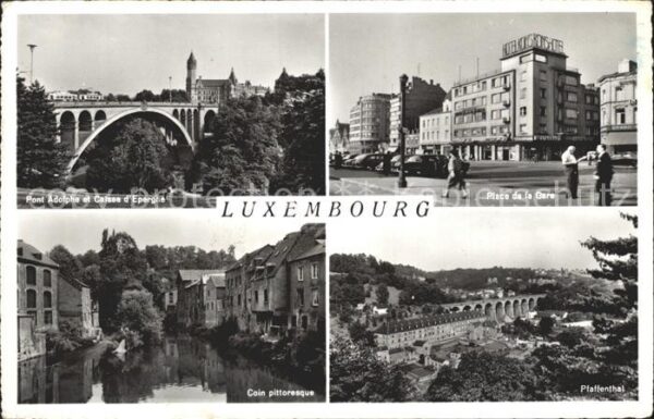 Luxemburg Luxembourg Place de la Gare Pont Adolphe Pfaffenth