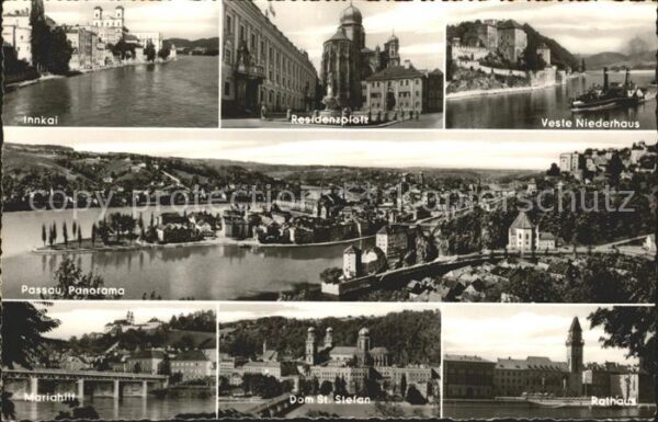 Passau Innkai Residenzplatz Veste Niederhaus D