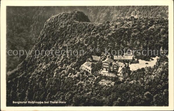 Thale Harz Fliegeraufnahme Berghotel Roßtrappe