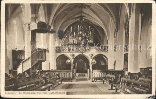 Eisleben St. Andreaskirche mit Lutherkanzel