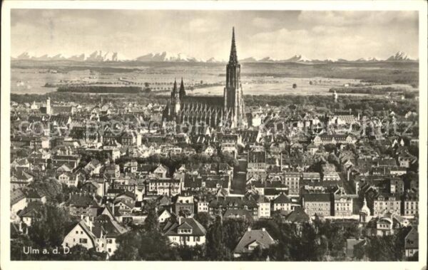 Ulm Donau Fliegeraufnahme mit Münster