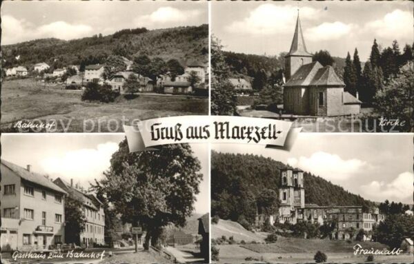 Marzell Bahnhof Kirche Frauenalb Gasthaus zum B