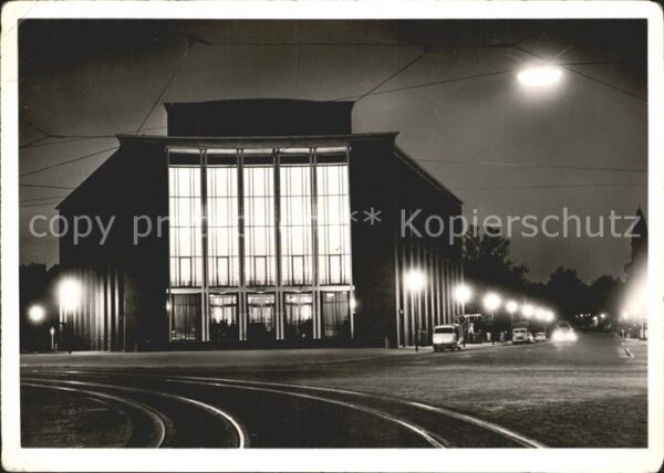 Bochum Schauspielhaus bei Nacht