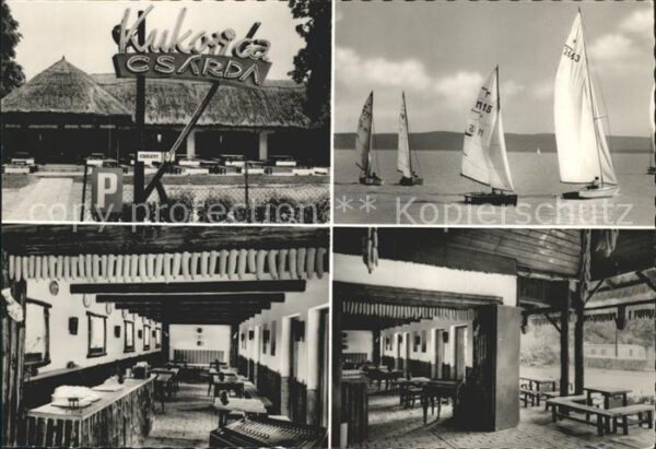 Balatonfoeldvar Kukorica Schenke Restaurant Segelboote